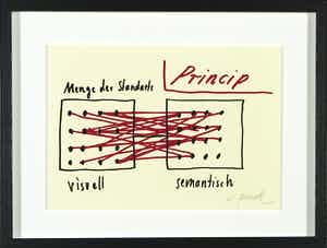 A.R. Penck - Zeldzame hangesigneerde litho, Princip verkocht voor € 1!