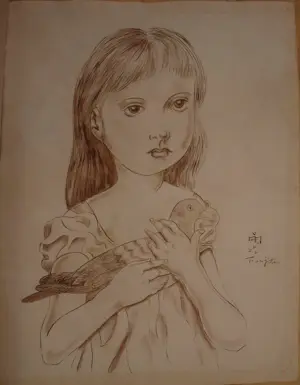 Tsugouharu Leonard Foujita - Zonder titel kopen? Bied vanaf 5000!