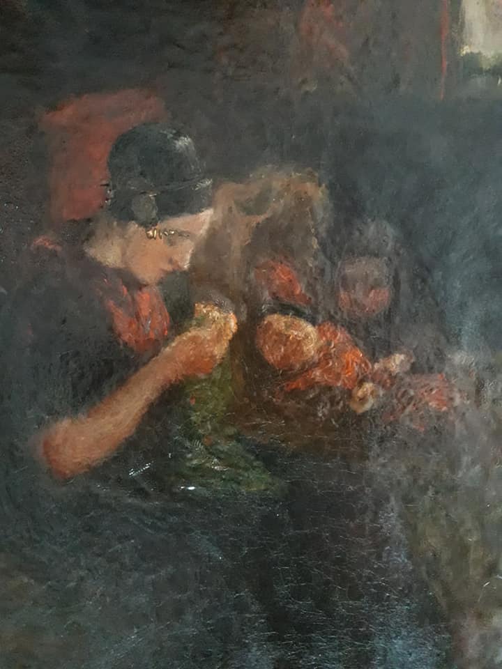 Marie Wandscheer - breiende vrouw met 2 kinderen. kopen? Bied vanaf 49!