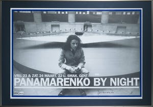 Panamarenko - Gesigneerd affiche Panamarenko by night in het SMAK in Gent - Ingelijst (Groot) kopen? Bied vanaf 1!