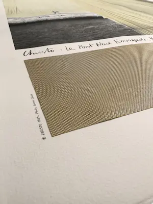 Christo - Le Pont Neuf Empaquete, PARIS, 1991 (Schellmann, 159) signed + textile kopen? Bied vanaf 300!