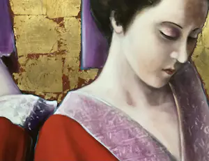 Louis Nagelkerke - Twee vrouwen in kimono. kopen? Bied vanaf 750!