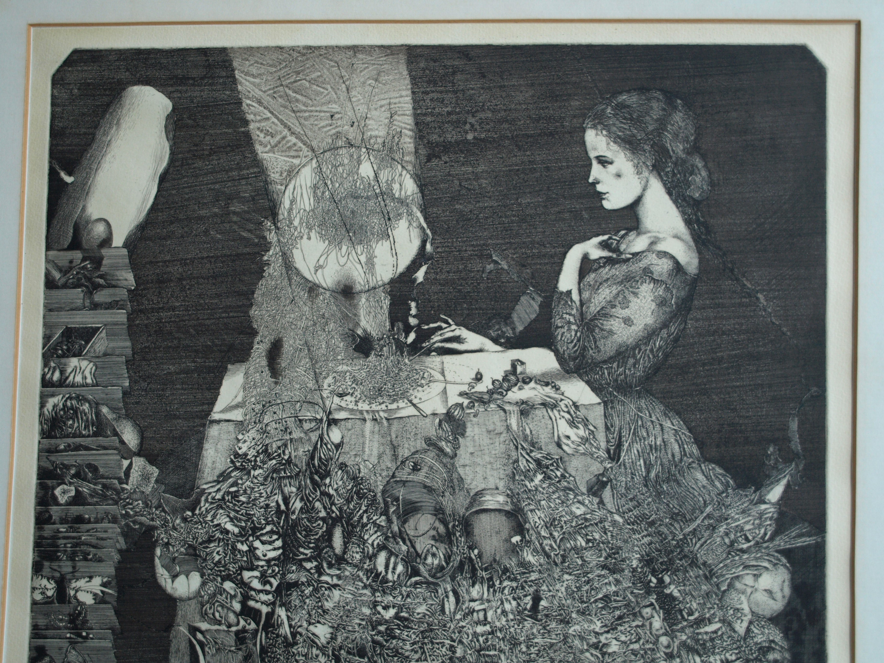 Karol Ondreicka - GROTE ets, “Moeder Aarde” – gesigneerd – 1983 – oplage 13 / 50 kopen? Bied vanaf 40!