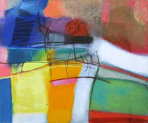 Heleen van der Tuin - Olieverf op doek, Zonder titel verkocht voor € 150!