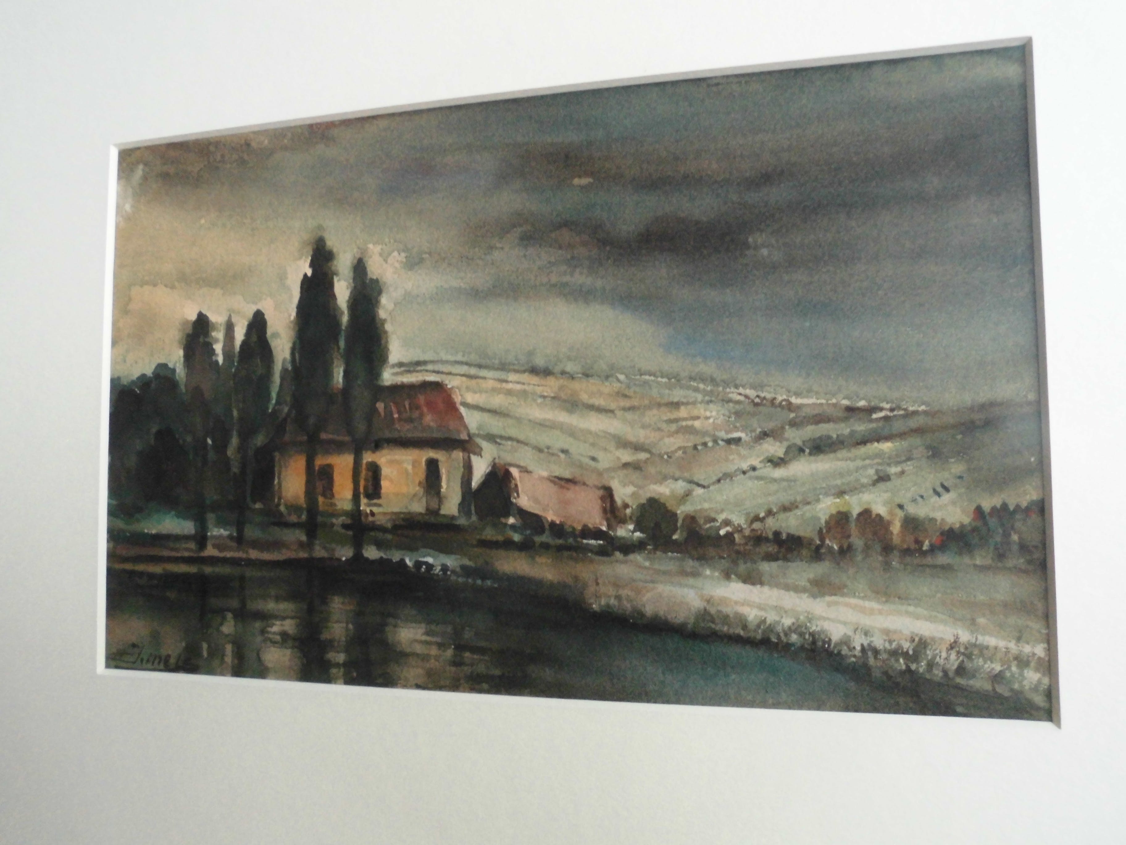 Jacques Mels - Aquarel - Landschap kopen? Bied vanaf 45!