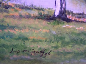 Niet of onleesbaar gesigneerd - Berken aan het water Joop de Graaf(1983-1911) kopen? Bied vanaf 1!
