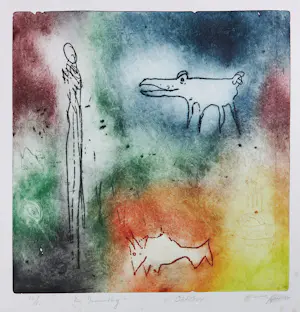 Ad Arma - Kleurets op papier, De Jaarring: Oktober - Ingelijst kopen? Bied vanaf 50!