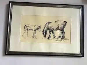 Paul De Cocker - Merrie met veulen verkauft für € 40!