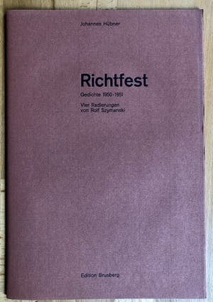 Rolf Szymanski - Richtfest -Vieer Radierungen- kopen? Bied vanaf 200!