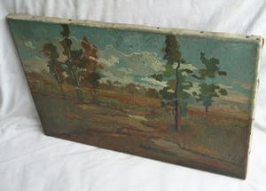 Harry van Kruiningen - Olieverf op doek , Landschap – gesigneerd – ca. 1935 kopen? Bied vanaf 1150!