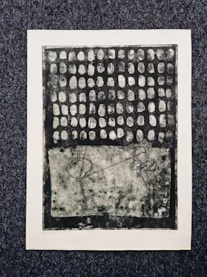 Jan Montyn - Bijzonder! Unica (2/5) eigen druk reliëf Ets/aquatint "1 van een aantal" GROOT! kopen? Bied vanaf 70!