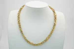 Acheter81 - Opvallend 18 karaat geel gouden Konings collier (74 gram)? Enchérissez de 3500!