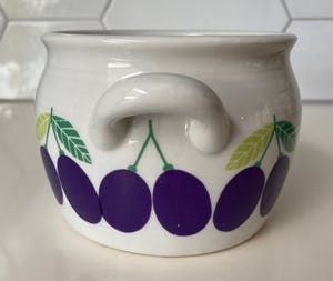 Ulla Procope - Boter pot met pruimen decor uit de Pomona serie van Arabia kopen? Bied vanaf 1!