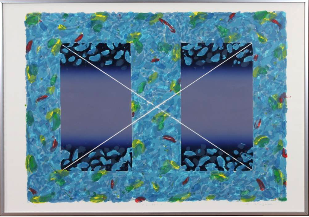 Kenji Nagai - Zeefdruk, Ingelijst verkocht voor € 120!