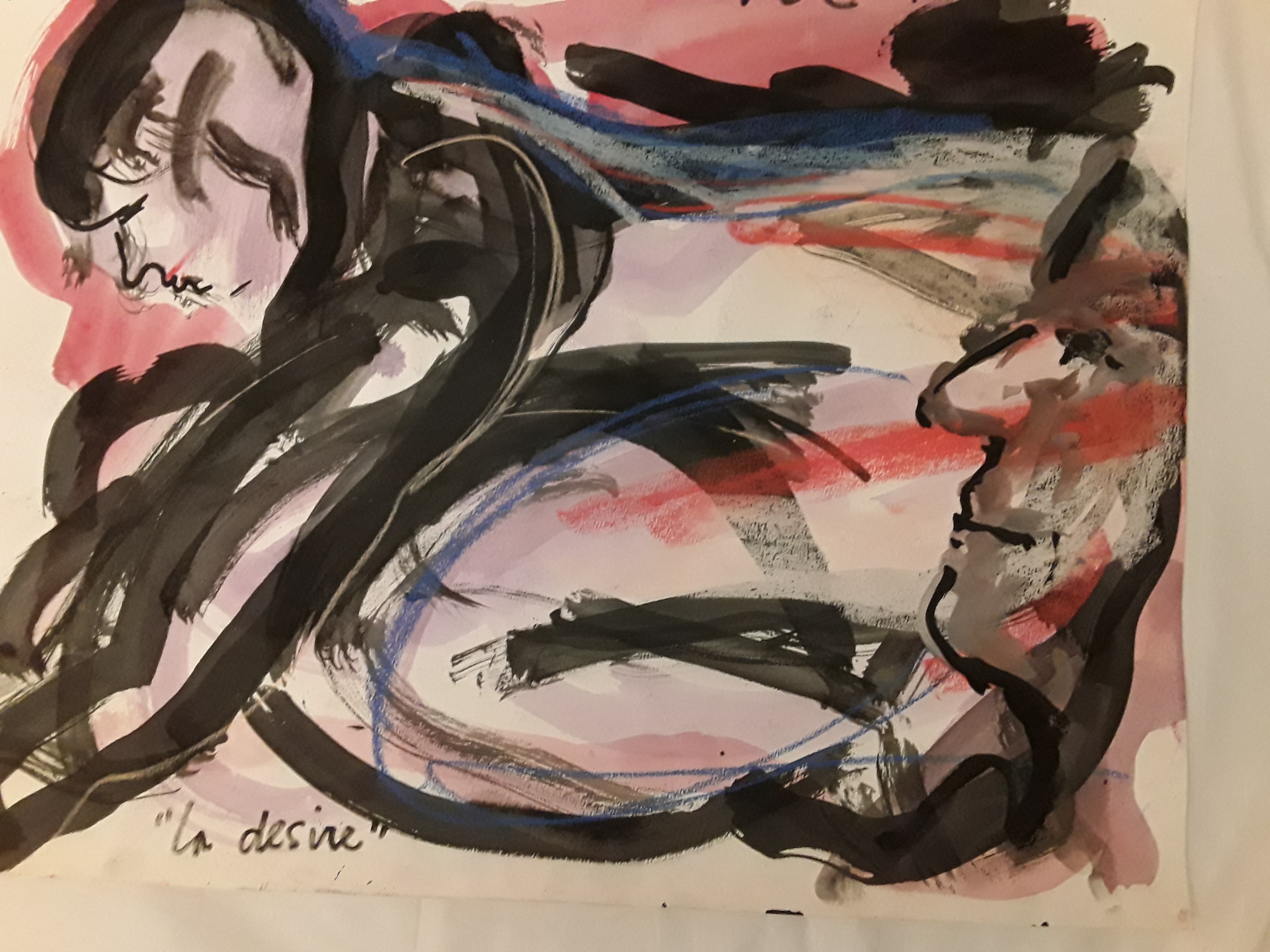 Arien Winkel - Spuitbus,pastel,acryl,titel la Desiree. kopen? Bied vanaf 15!