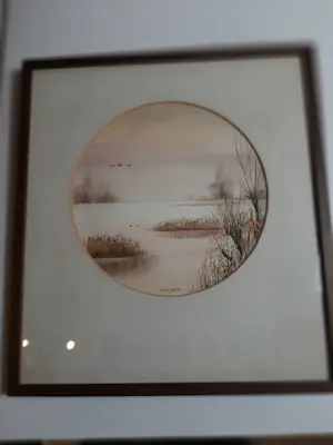 Albertus Wieringa - Litho, Landschap kopen? Bied vanaf 20!