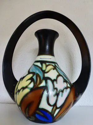 La Ceramique Montoise - Antoine Dubois - Handle vase 767/1 and ear vase 205 kopen? Bied vanaf 50!