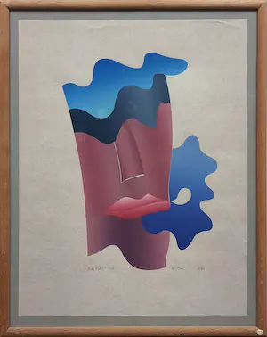 Wim Koster - LOT van 2 - sjabloondrukken - staand INGELIJST - 177-178 kopen? Bied vanaf 35!