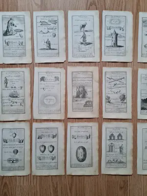 Hendrik Hondius - Groot lot van 27 gravures, Bijbelse rebus puzzels kopen? Bied vanaf 75!