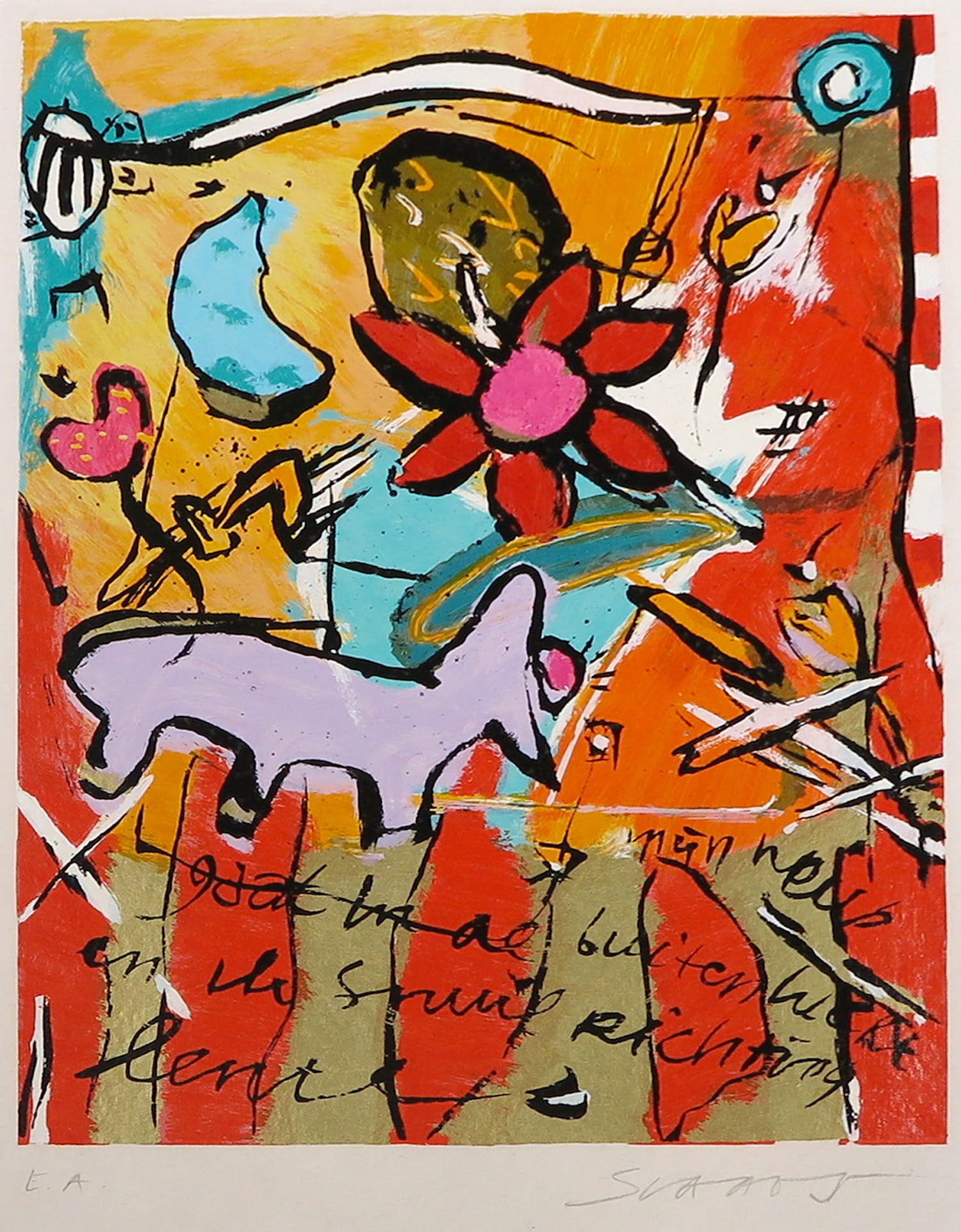 Miriam Slaats - Zeefdruk, Lente kopen? Bied vanaf 1!