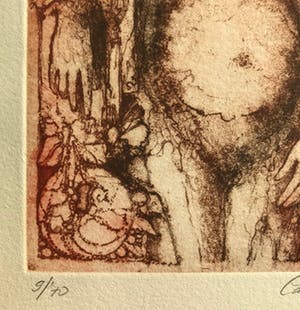 Carmelo de la Pinta - Kleurenets - 1991 - Gesigneerd - 9/70 kopen? Bied vanaf 25!