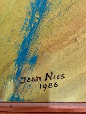 Jean Nies - Vrijheid in beweging - Olie op canvas - 190x140 cm - 1996 kopen? Bied vanaf 700!