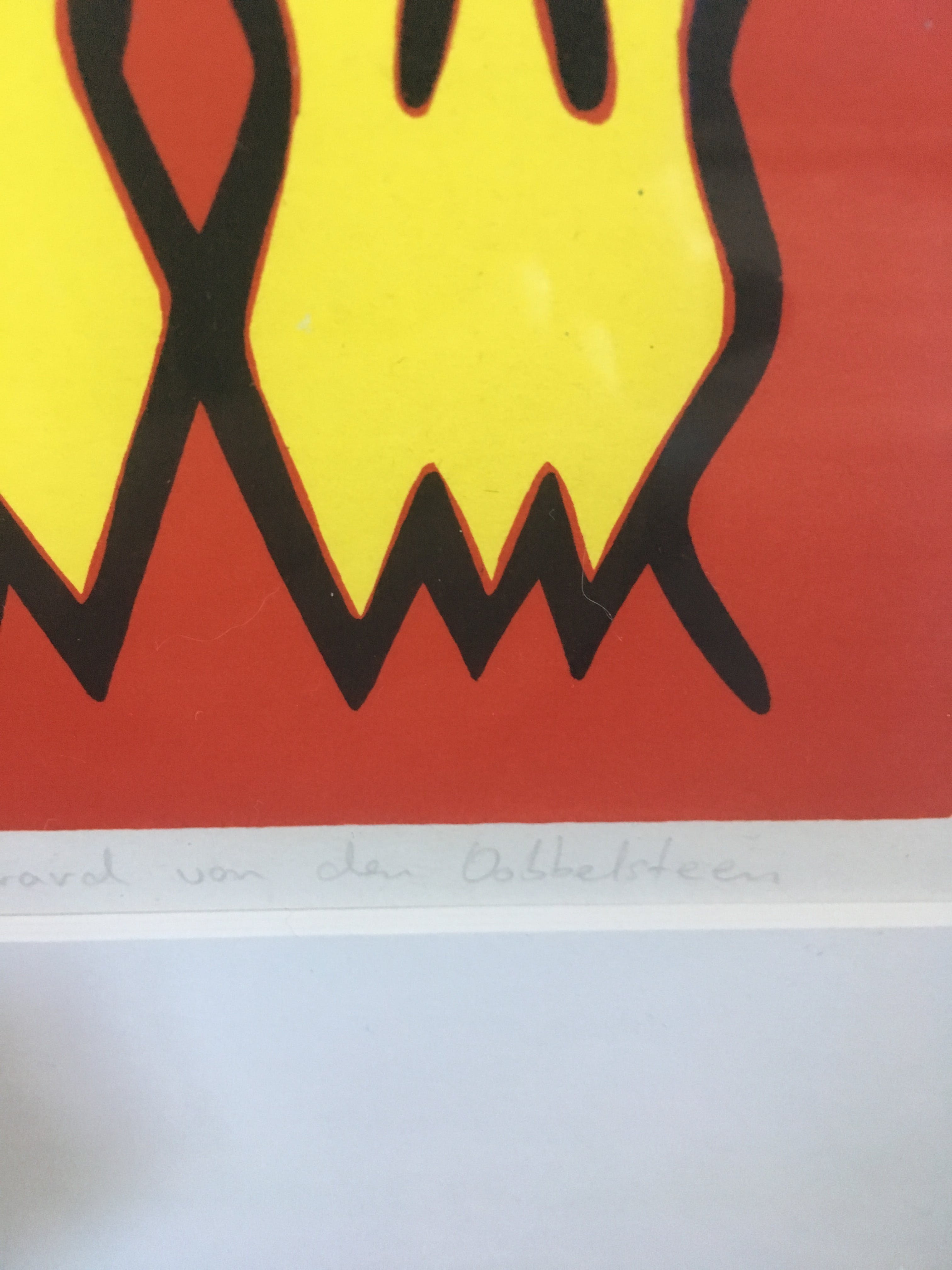 Gerard Van den Dobbelsteen - Zeefdruk , ‘ Chinedmex ‘ , ingelijst. kopen? Bied vanaf 50!