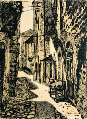 Toon Wegner - Straatje in Piran verkauft für € 95!
