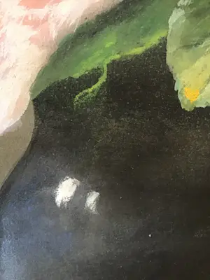 Niet of onleesbaar gesigneerd - Schilderij roze rozen in vaas, gemengde techniek, gesigneerd kopen? Bied vanaf 1!