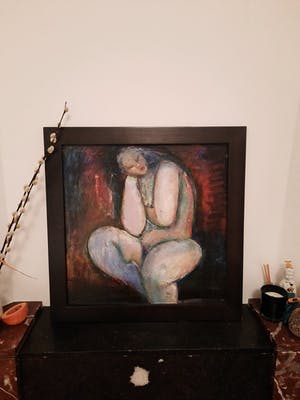 Toon Kelder - Annie, schilderij canvas op doek kopen? Bied vanaf 300!