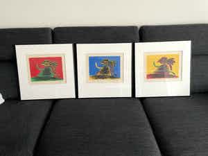 Corneille - Trilogie zeefdrukken in kleine oplage verkocht voor € 380!