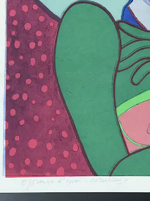 Corneille - Gravure Les Amants, 1975 - Proefdruk kopen? Bied vanaf 750!