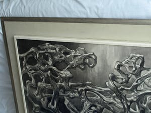 Klaas Pijlman - Pastel en inkt , “Houtvormen” – GROOT - ingelijst – 1970 kaufen? Bieten Sie von 50!