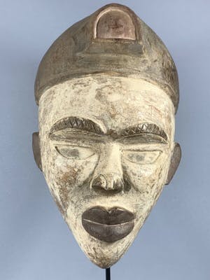 Bakongo - 200425 - Tribal used African Bakongo Mask - Congo. kopen? Bied vanaf 45!