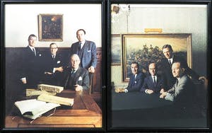 Paul Huf - Foto, lot van twee los ingelijste portretten van o.a. W. den Toom kopen? Bied vanaf 1!