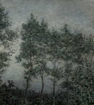 Paul Arntzenius - handgesigneerde aquarel | 'Laan met bomen' (POINTILLISTISCH WERK) kopen? Bied vanaf 600!