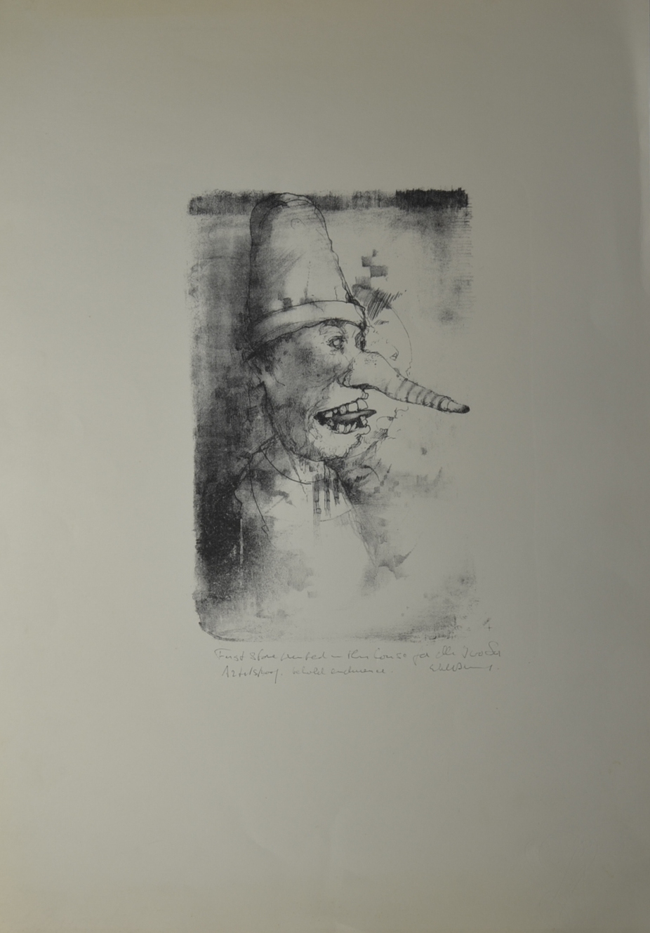 Dirkje Kuik - litho, figuur met wortelneus kopen? Bied vanaf 25!