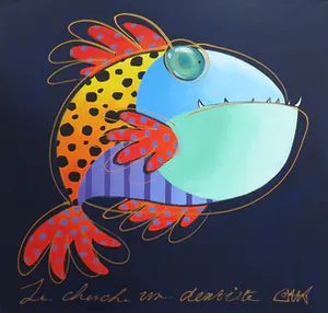 Joyce van Oorschot - Acryl op doek, Je cherche un dentiste (Groot) kopen? Bied vanaf 350!