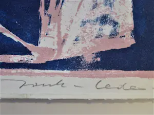 Niet of onleesbaar gesigneerd - Interessante jaren 60 Lithografie Abstract - oplage 100 - potloodgesigneerd kopen? Bied vanaf 1!