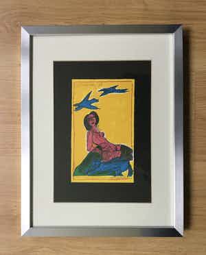 Corneille - Femme, Chat et Oiseaux verkocht voor € 135!