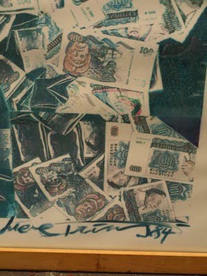 Lieve Prins - Digitale / Copy-art , Geld – ingelijst – 1984 kopen? Bied vanaf 1!