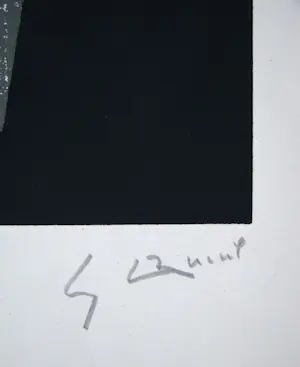 Georges Breuil - Abstracte compositie - 1954 - Originele zeefdruk, gesigneerd en genummerd kopen? Bied vanaf 160!