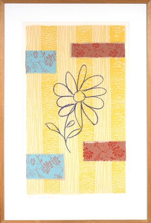 Bob Negryn - Zeefdruk, Zonder titel - Ingelijst kopen? Bied vanaf 1!