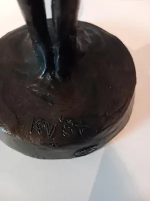 Kees Verkade - "aan het hart" bronzen beeld, moeder kind. kopen? Bied vanaf 1600!