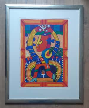 Clemens Briels - Fraaie, karakteristieke zeefdruk. verkocht voor € 120!