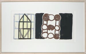 Piet Warffemius - Zeefdruk, Huis - Ingelijst kopen? Bied vanaf 1!