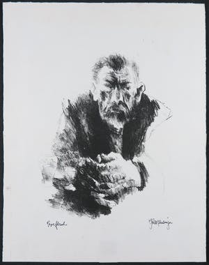 Jan Mensinga - Litho, Portret kopen? Bied vanaf 1!