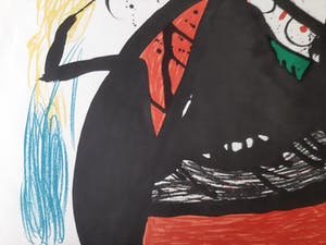 Joan Miro - L'Aïeule des 10,000 Âges, grote, zeldzame handgesigneerde litho kopen? Bied vanaf 3500!