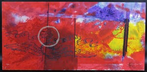 Piotr Konkel - Zeefdruk op papier (bevestigd op board), Zonder titel II kopen? Bied vanaf 1!