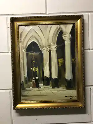 Jan Kelderman - Kerk Interieur verkocht voor € 45!